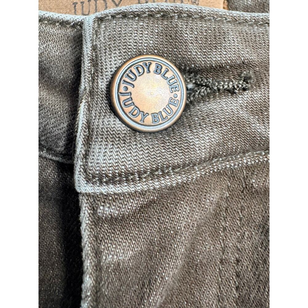 Judy Blue Box of Chocolates Retro Wide Jeans High Rise Brown Size 0/24 Stretch - Picture 12 of 16